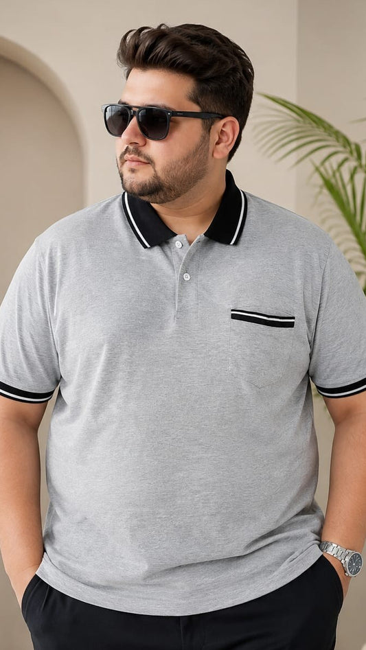 Austivo Men's Pocket Polo Neck T-shirt