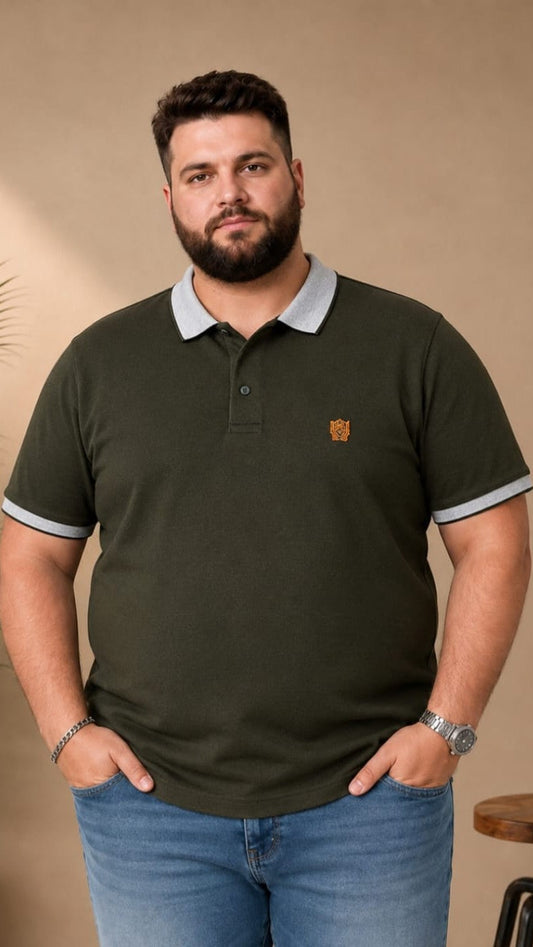Austivo Men's Polo Neck T-shirt
