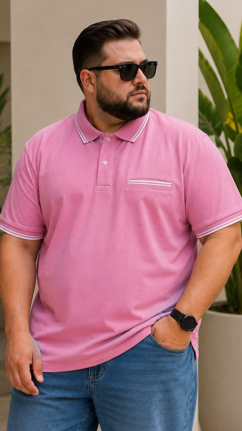 Austivo Men's Pocket Polo Neck T-shirt