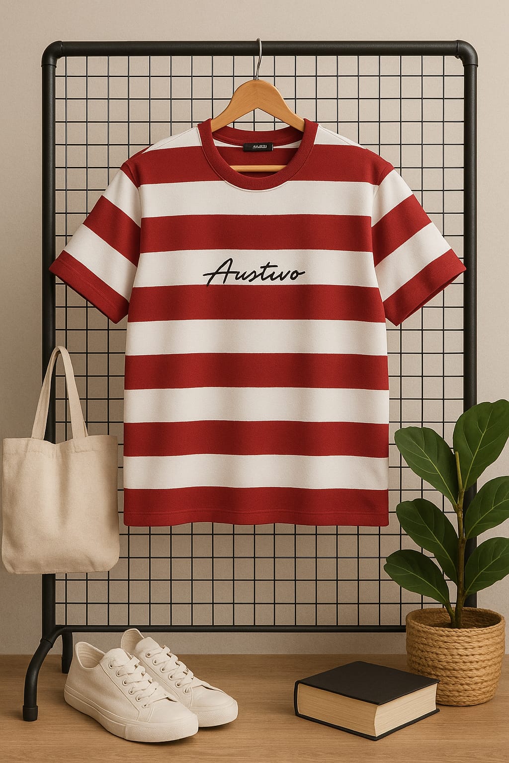 Austivo Men Round Neck Multicolor T-Shirt