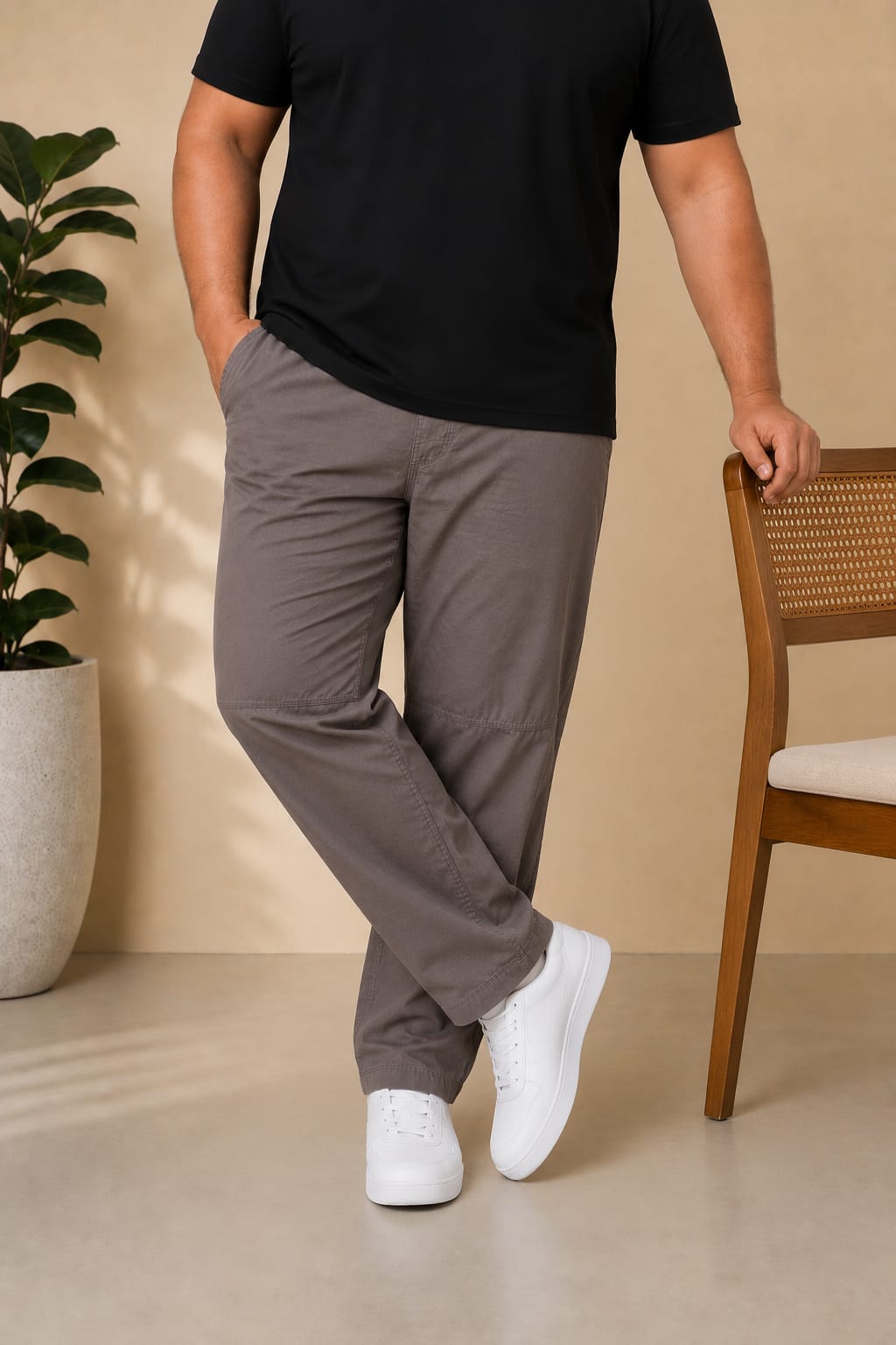 AUSTIVO Premium Men’s Plus Size 100% Cotton Cargo Pants
