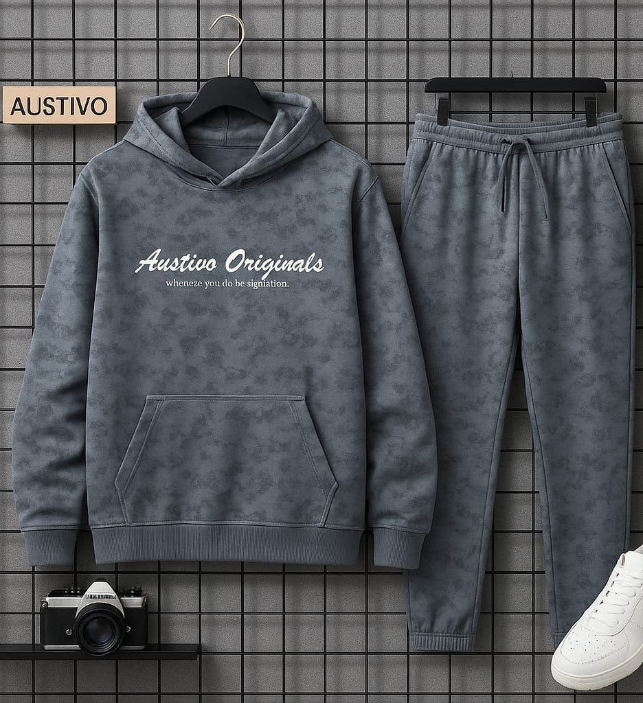 Austivo Plus Size Men's Co-ord Set
