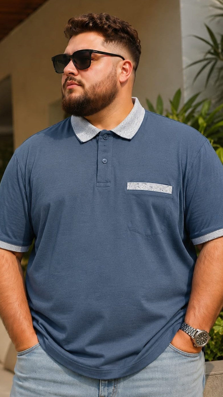 Austivo Men's Pocket Polo Neck T-shirt