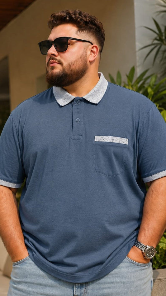 Austivo Men's Pocket Polo Neck T-shirt