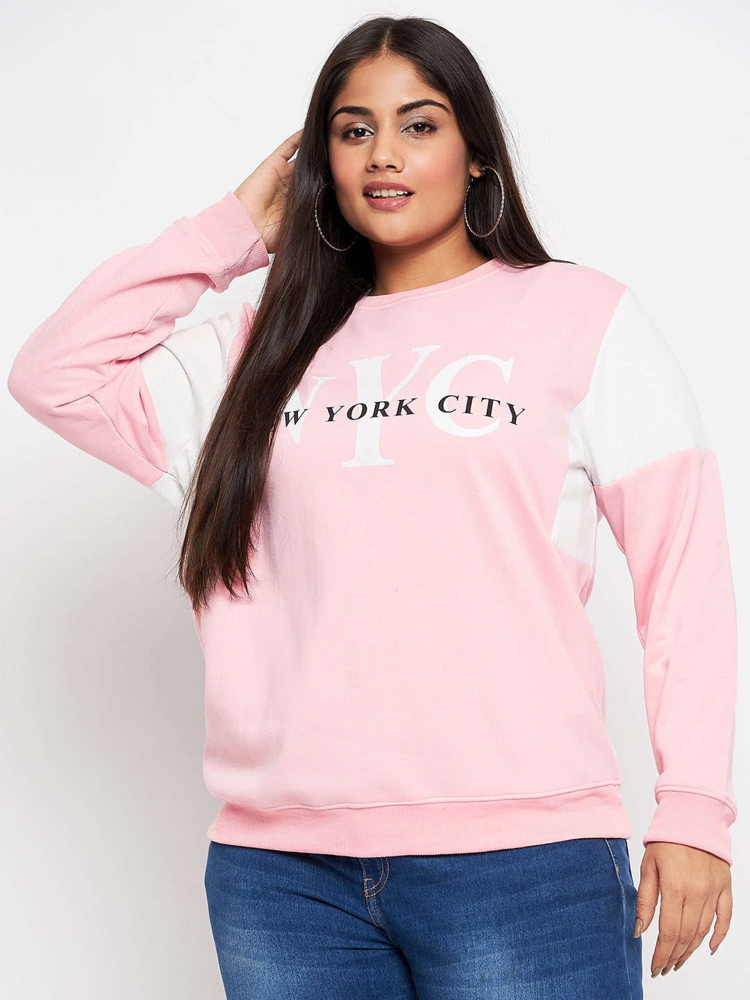 Austivo Women Colour Block Sweatshirt