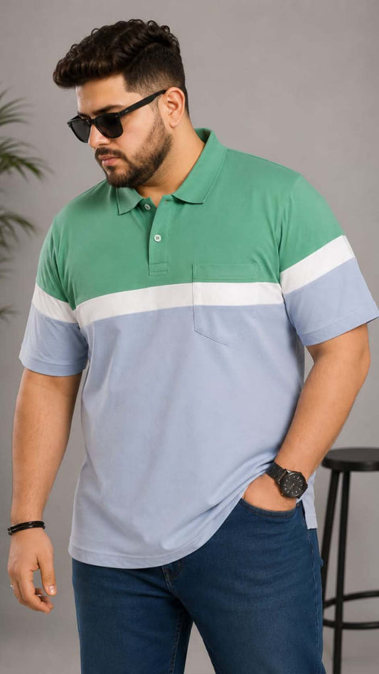 Men’s Plus Size Pocket Polo T-Shirt