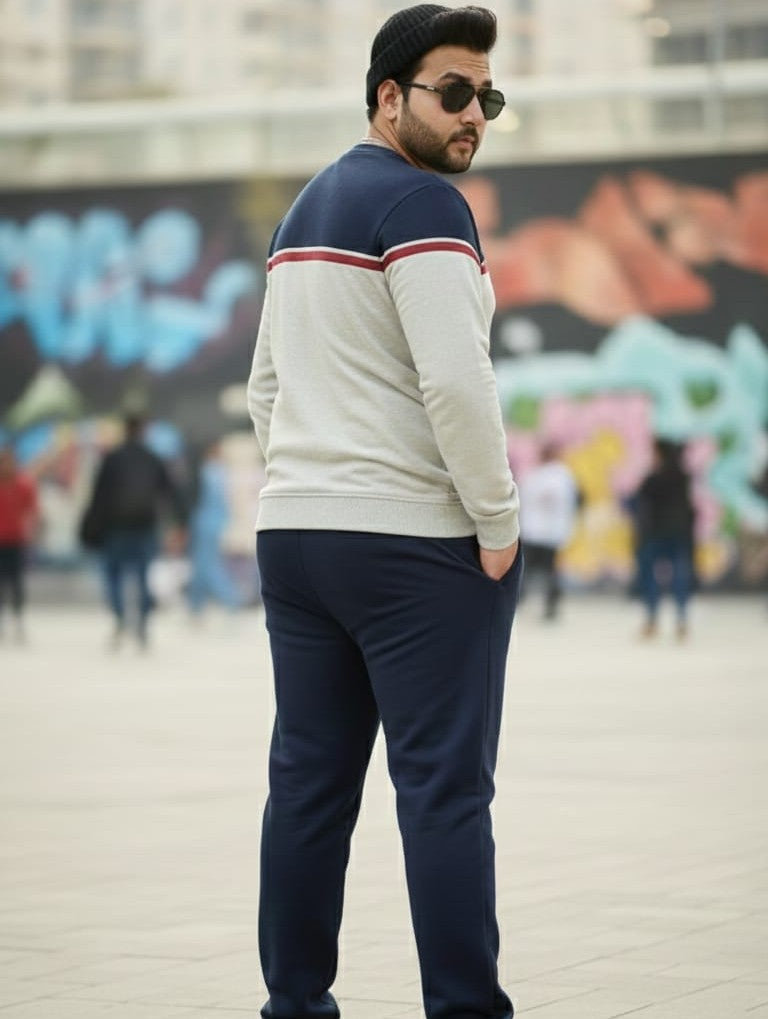 Austivo Plus Size Men's Co-ord Set