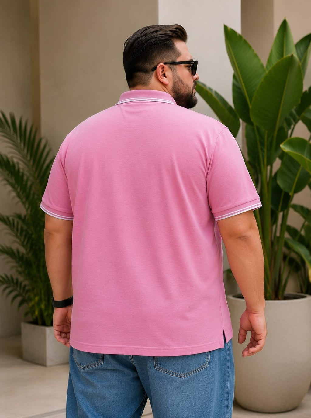 Austivo Men's Pocket Polo Neck T-shirt