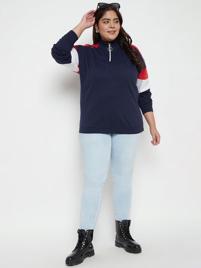 Austivo Women Solid Sweatshirt