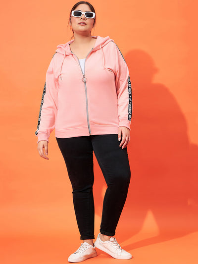 Austivo Women Colour Block High Neck Sweatshirt