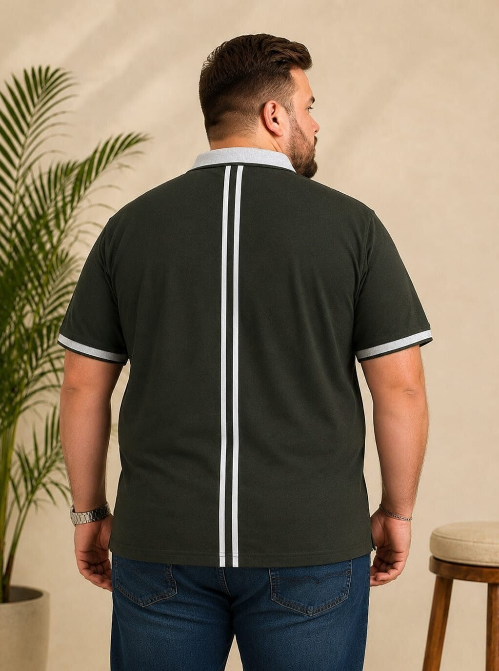 Austivo Men's Polo Neck T-shirt