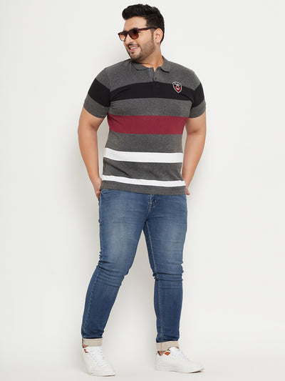 Austivo Men's  Sleeves Polo Neck T-shirt