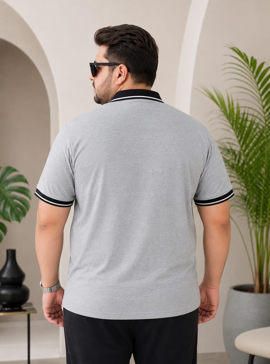Austivo Men's Pocket Polo Neck T-shirt