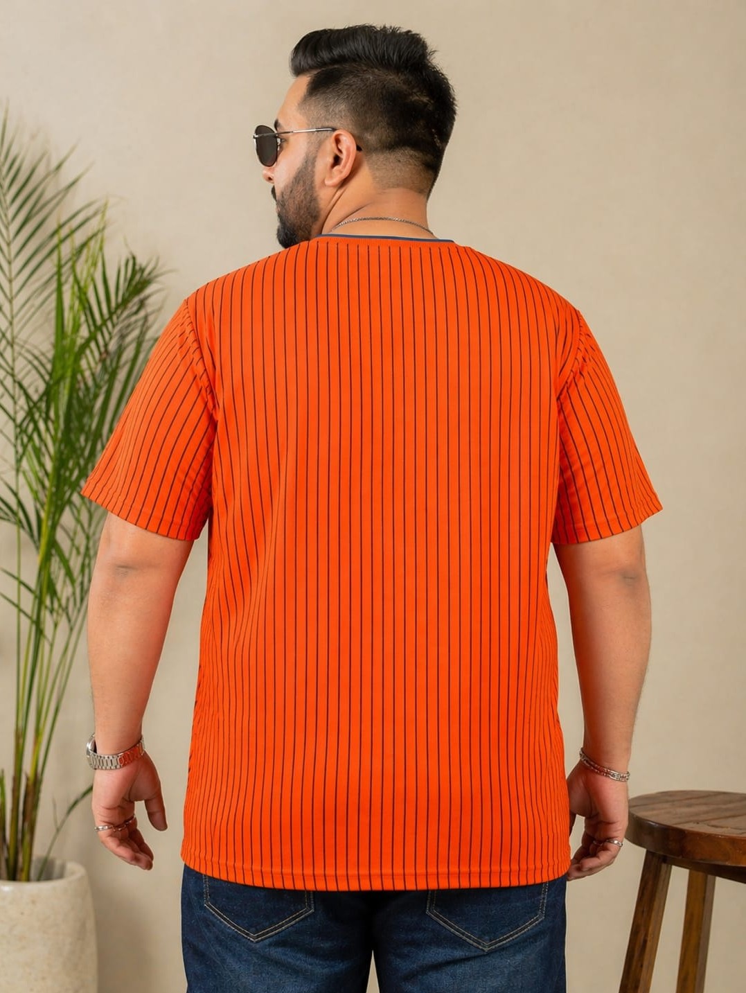 Austivo Men Round Neck Multicolor T-Shirt