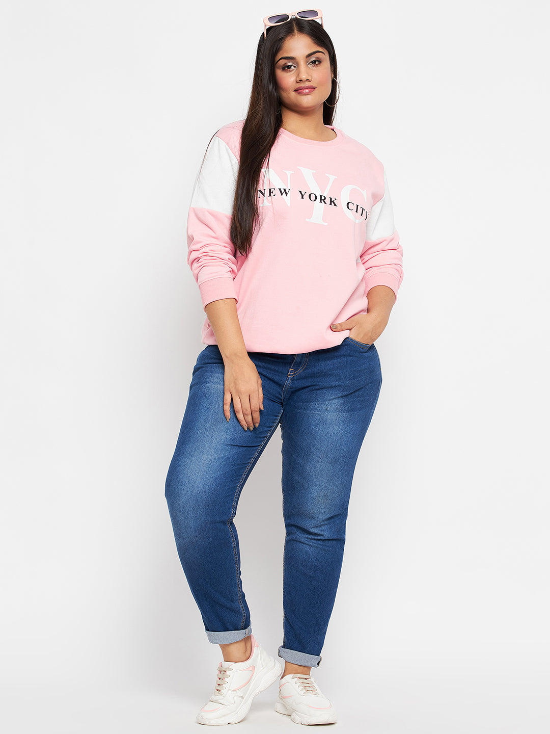 Austivo Women Colour Block Sweatshirt