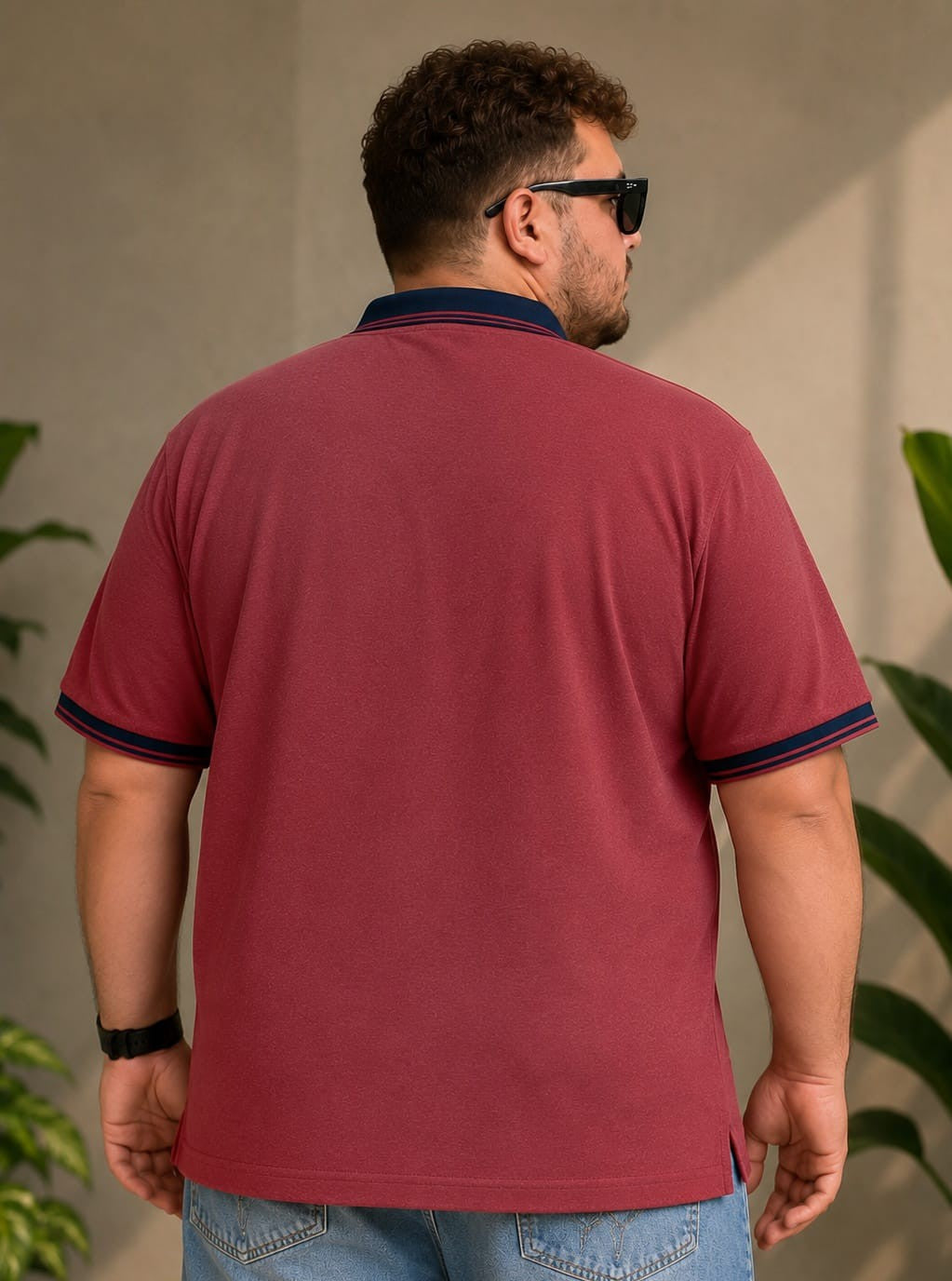 Austivo Men's Polo Neck T-shirt