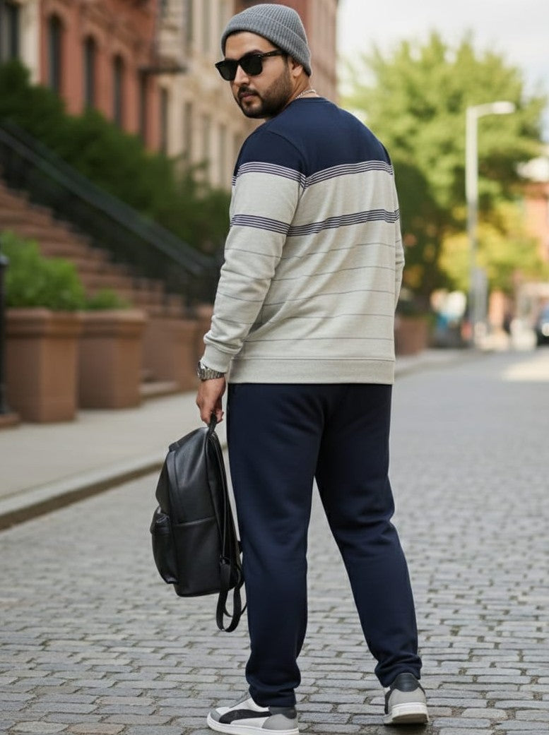 Austivo Plus Size Men's Co-ord Set