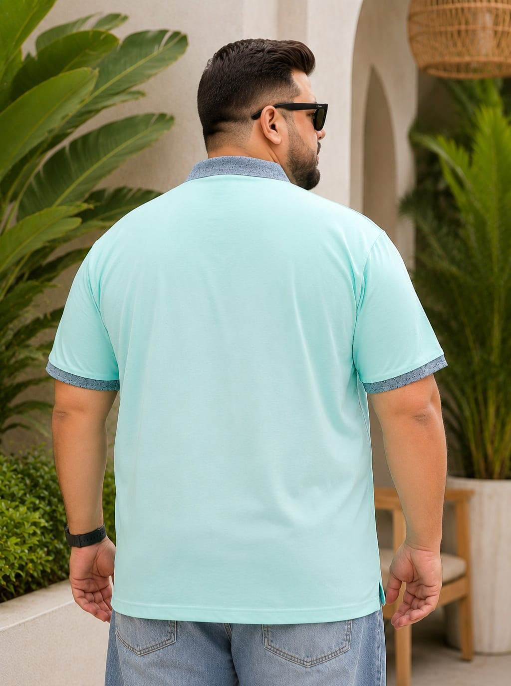 Austivo Men's Pocket Polo Neck T-shirt