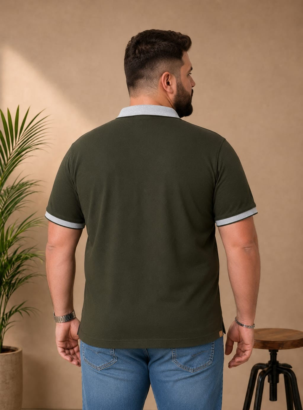 Austivo Men's Polo Neck T-shirt
