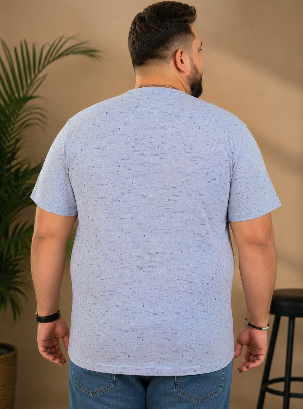 Austivo Men Round Neck Multicolor T-Shirt