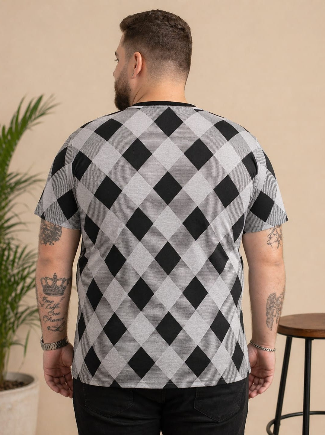 Austivo Men Round Neck Multicolor T-Shirt