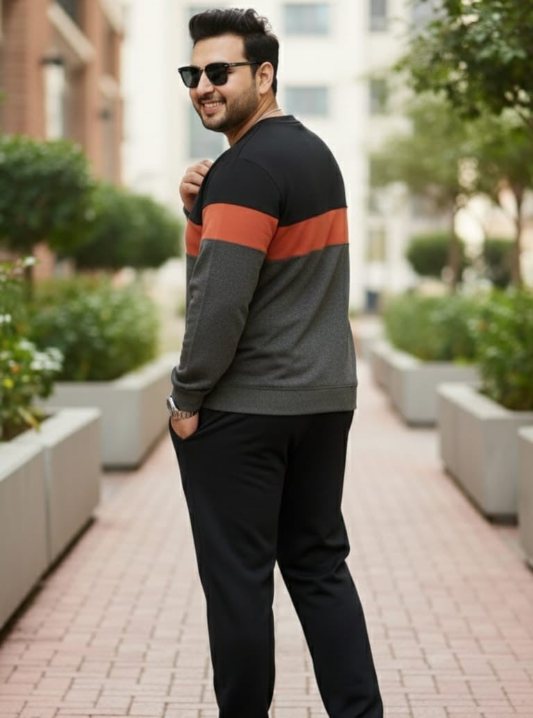 Austivo Plus Size Men's Co-ord Set