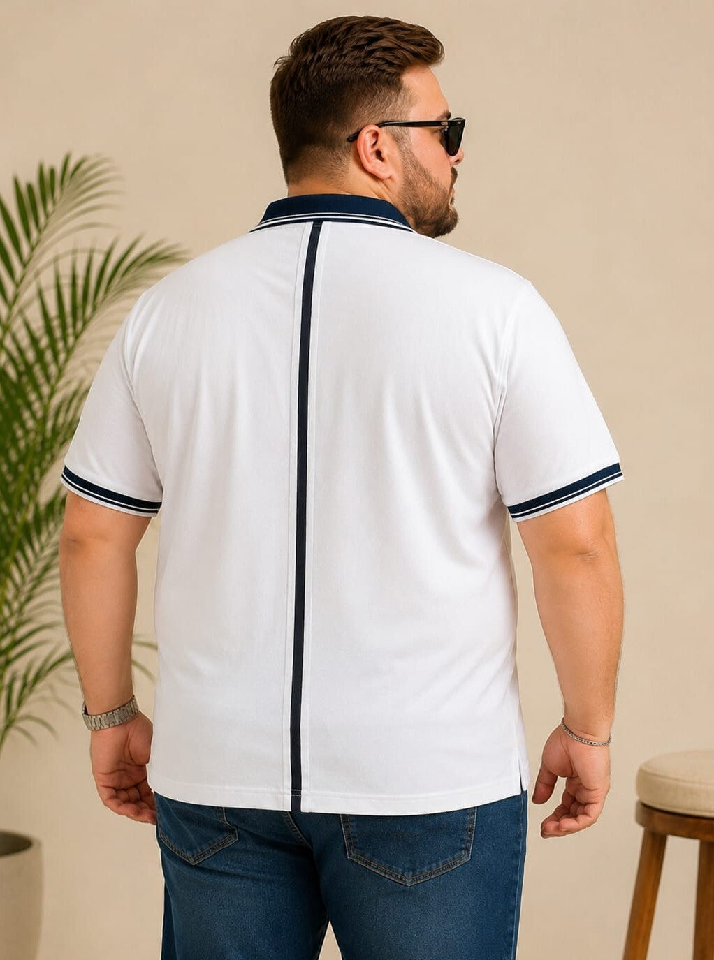 Austivo Men's Polo Neck T-shirt