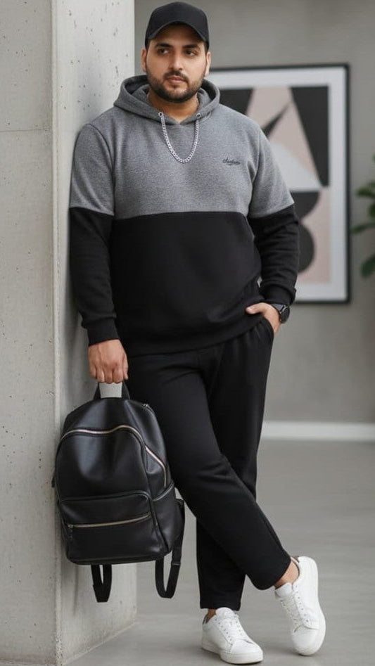 Austivo Plus Size Men's Co-ord Set