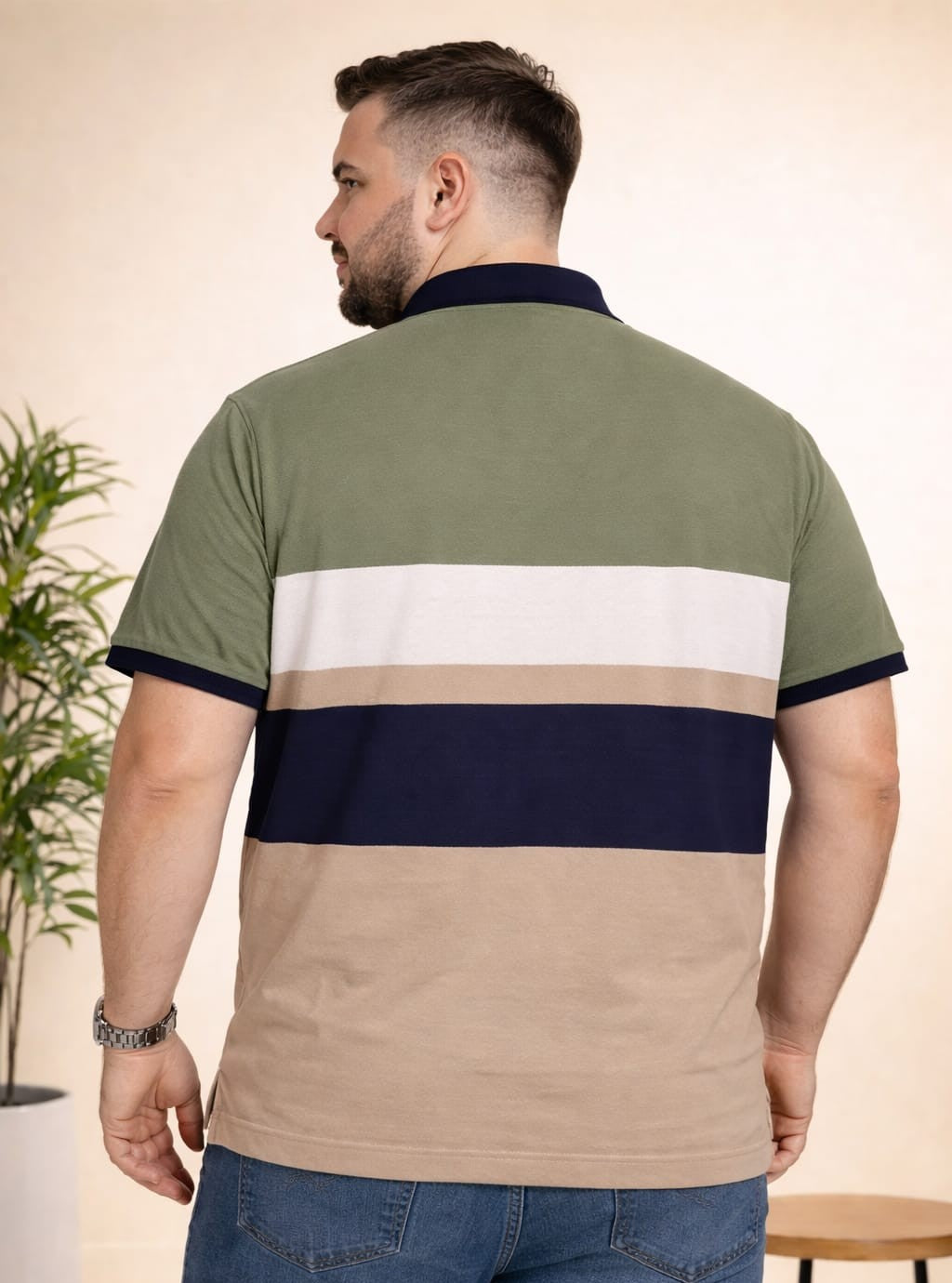 Austivo Men's  Polo Neck T-shirt