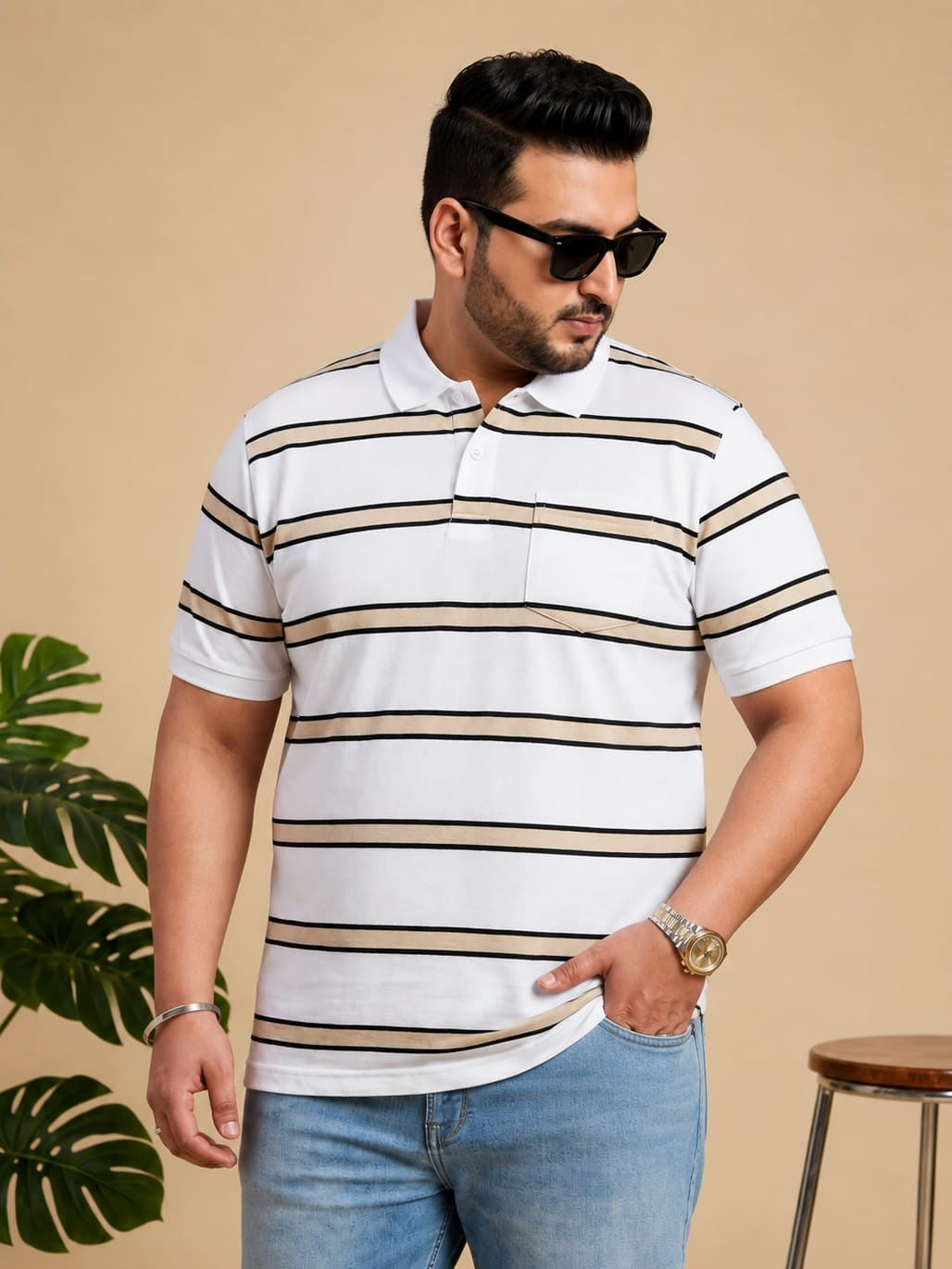 Austivo Men's  Polo Neck T-shirt