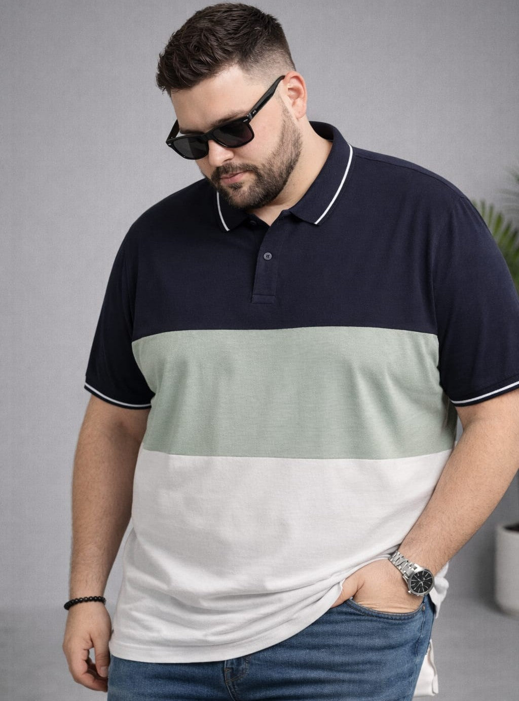 Austivo Men's  Polo Neck T-shirt