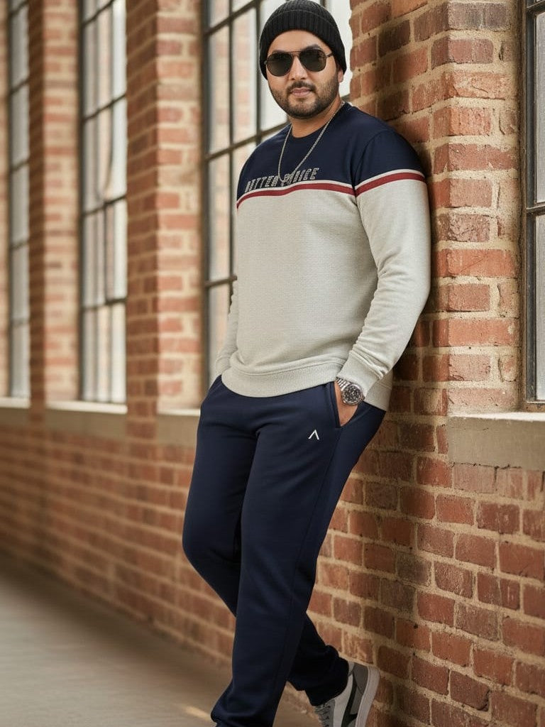 Austivo Plus Size Men's Co-ord Set