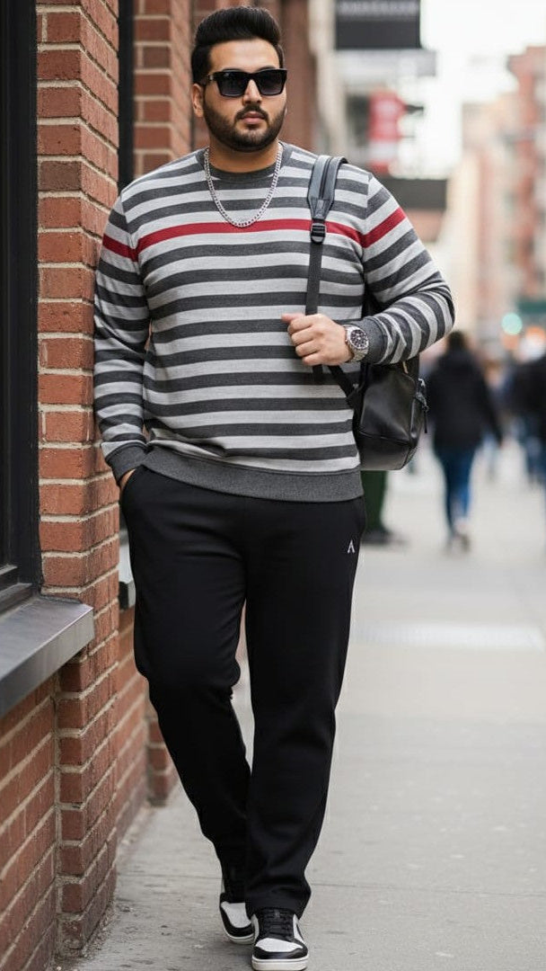 Austivo Plus Size Men's Co-ord Set