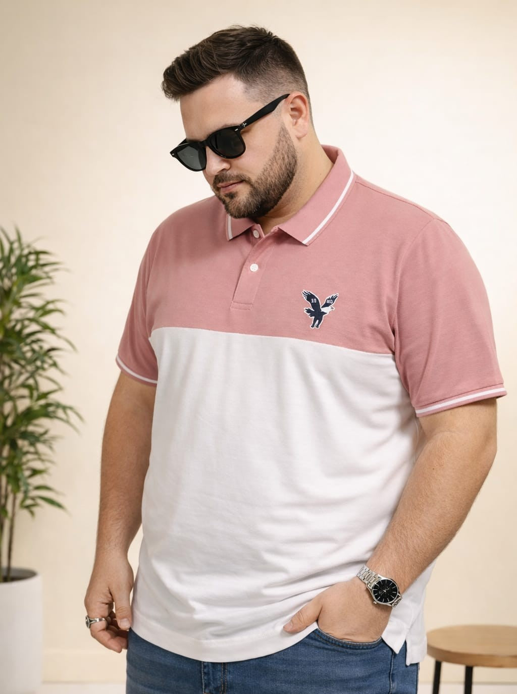 Austivo Men's  Polo Neck T-shirt