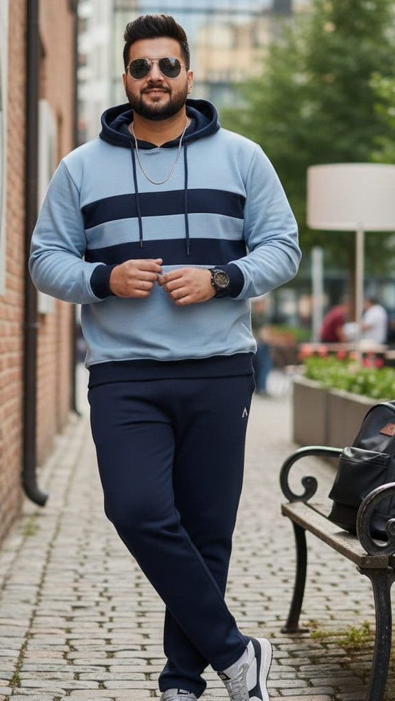 Austivo Plus Size Men's Co-ord Set