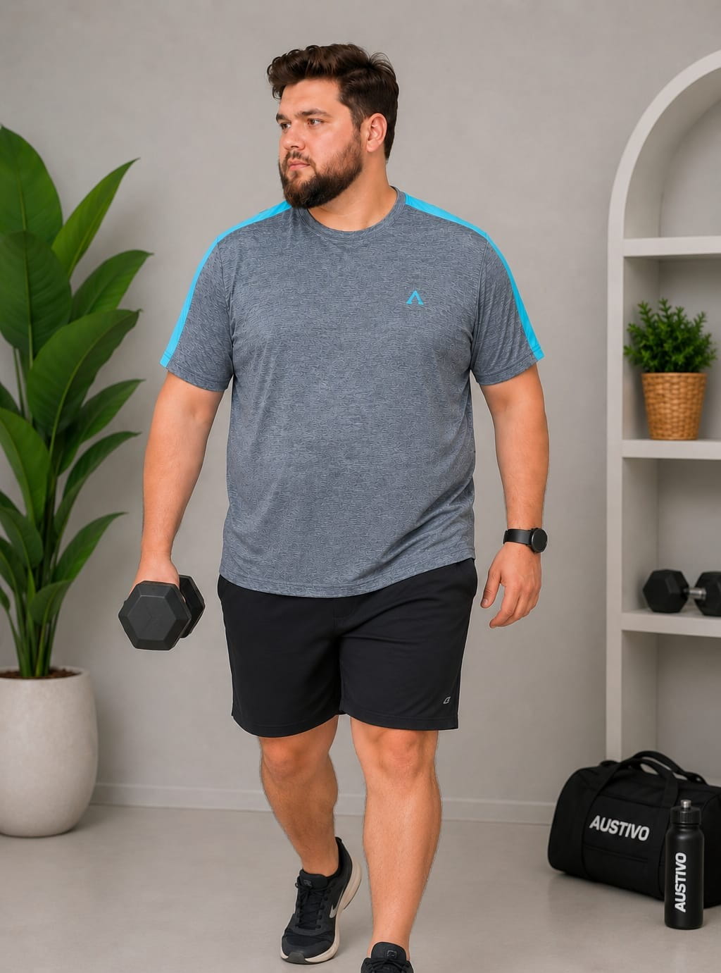 Austivo Men's Active Wear T-shirt