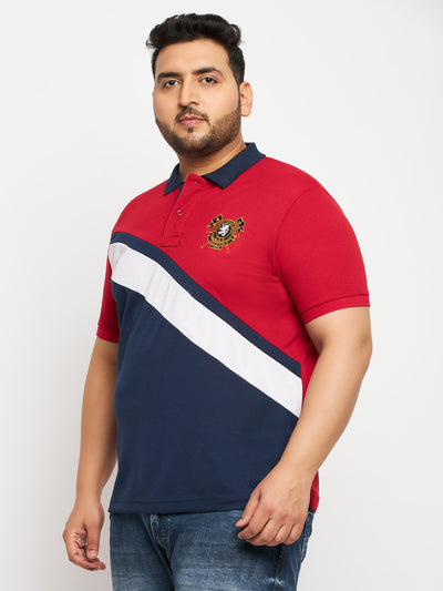 Austivo Men Polo Neck Multicolor T-Shirt