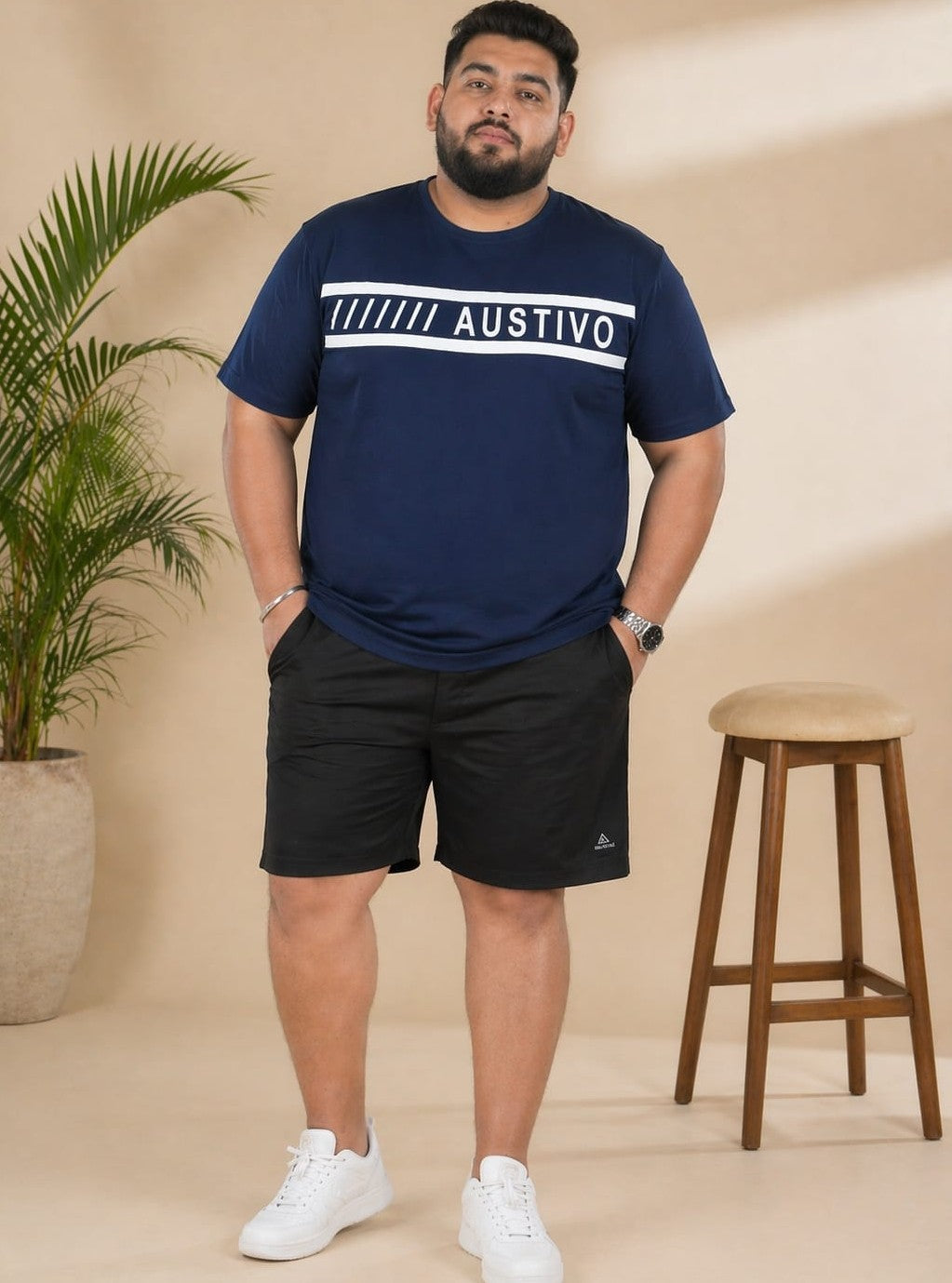 Austivo Men's Active Wear  T-shirt