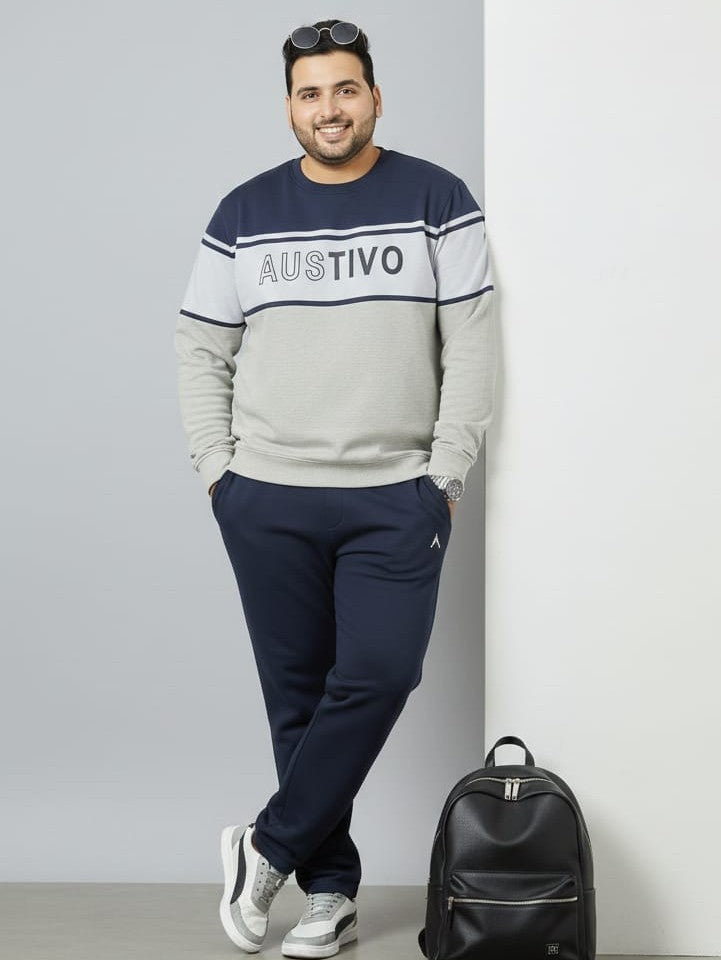 Austivo Plus Size Men's Co-ord Set