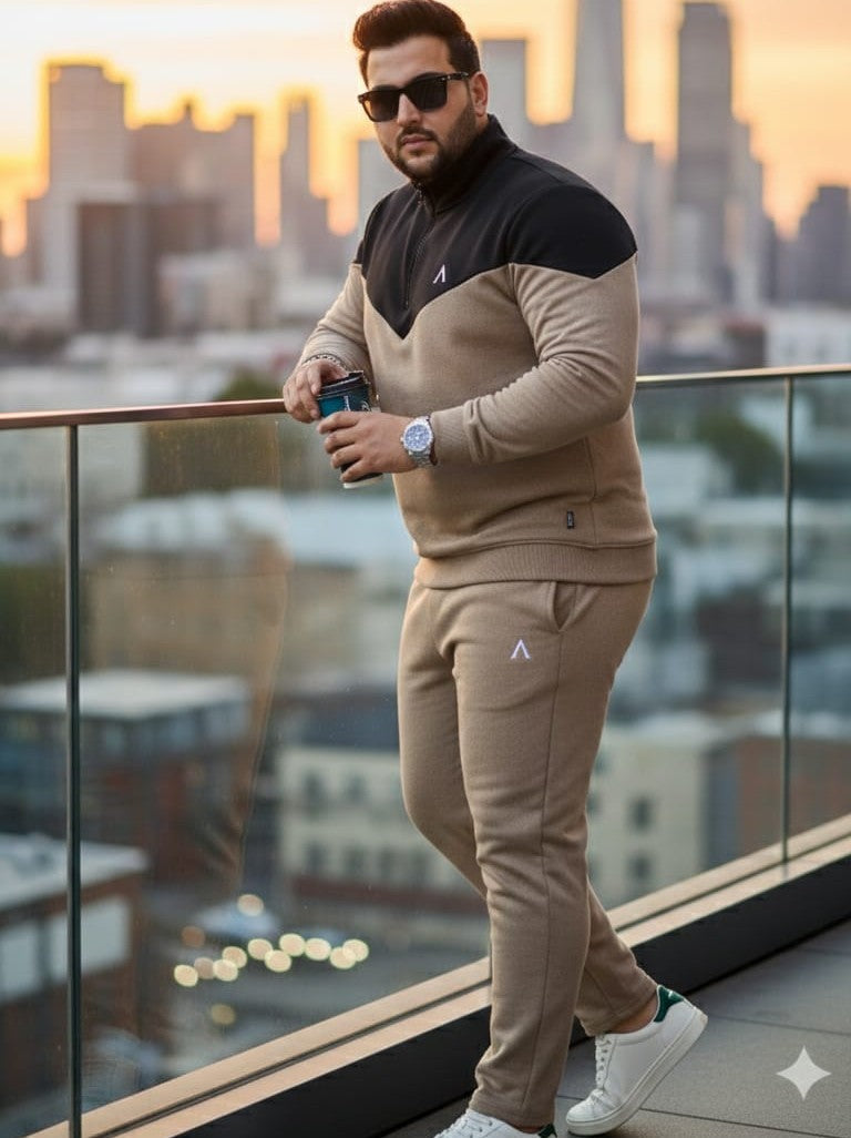 Austivo Plus Size Men's Co-ord Set