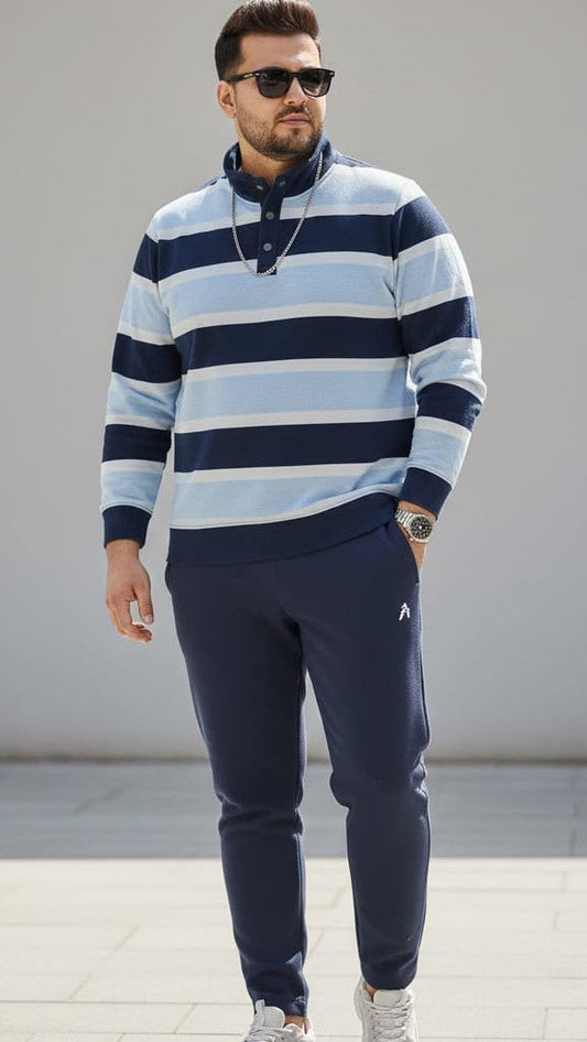 Austivo Plus Size Men's Co-ord Set