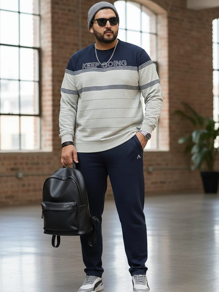 Austivo Plus Size Men's Co-ord Set