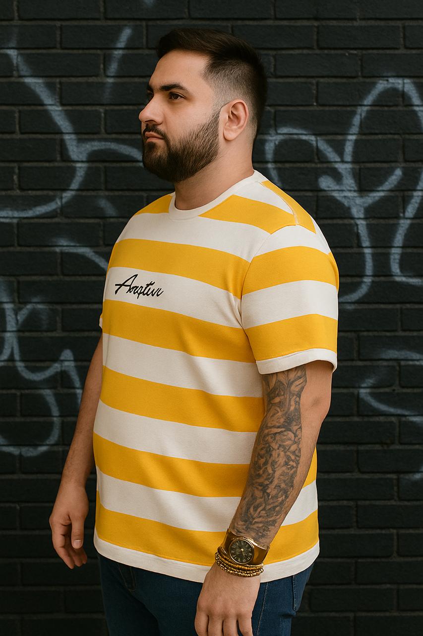 Austivo Men Round Neck Multicolor T-Shirt