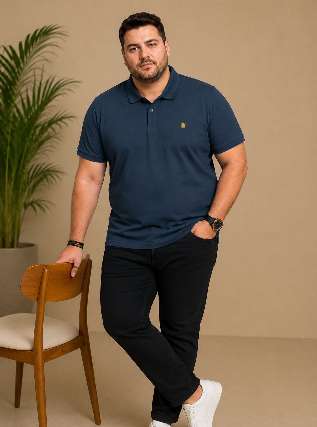 Austivo Men's  Polo Neck T-shirt