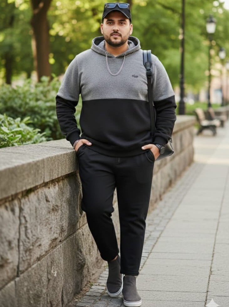 Austivo Plus Size Men's Co-ord Set