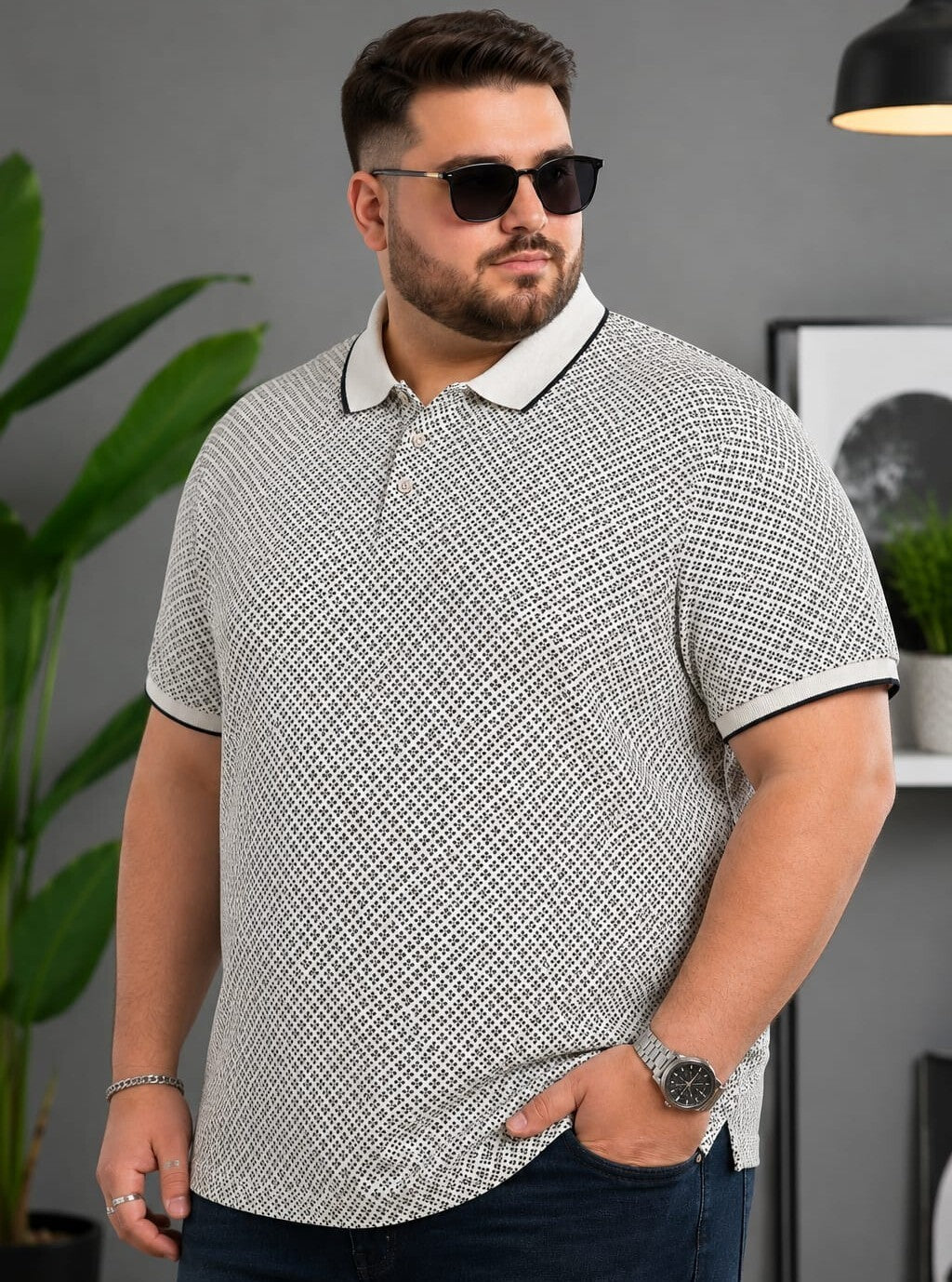 Austivo Men's  Polo Neck T-shirt