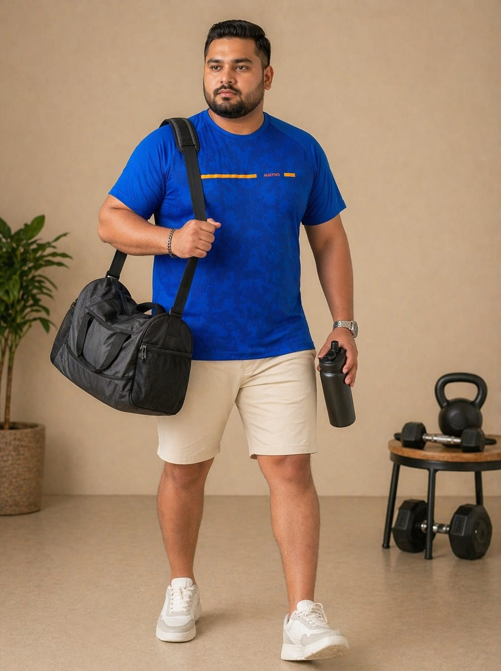Austivo Men's Active Wear  T-shirt