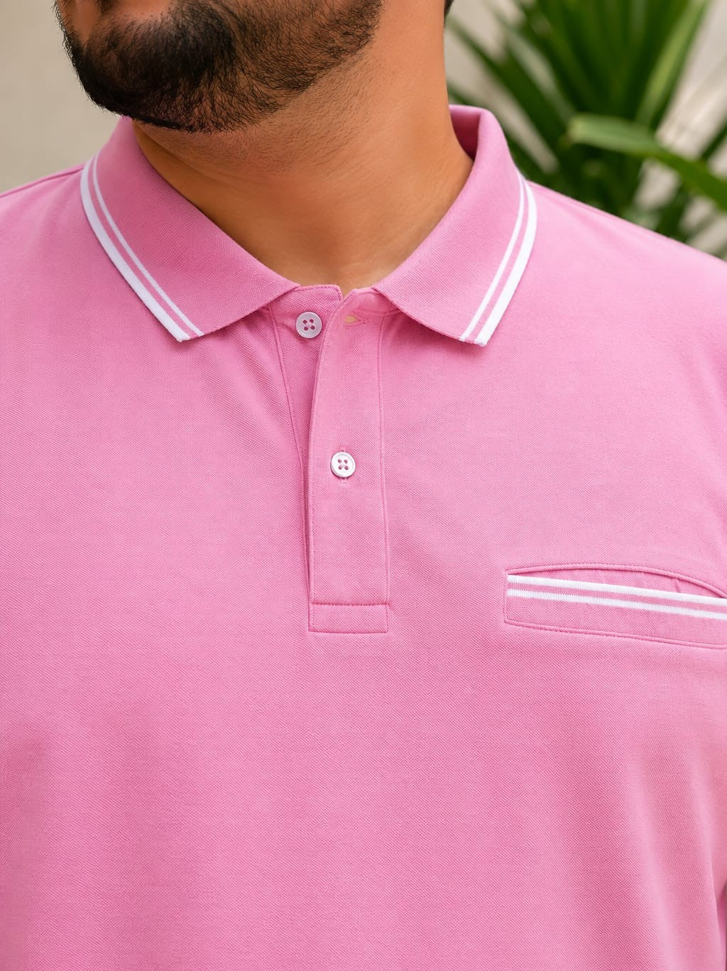 Austivo Men's Pocket Polo Neck T-shirt