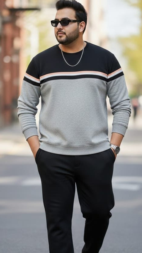 Austivo Plus Size Men's Co-ord Set