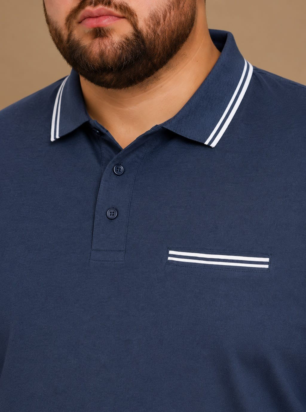 Austivo Men's Pocket  Polo Neck T-shirt
